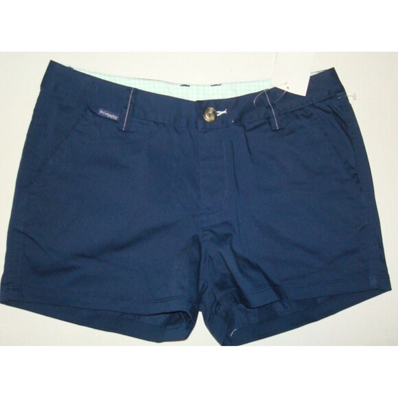 Womens 8 New NWT Columbia Blue Harborside Hike Shorts Pockets UPF 30 Trail Play - Picture 2 of 6